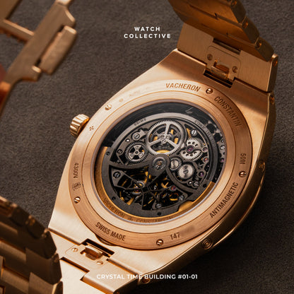 Vacheron Constantin Overseas Perpetual Calendar Skeleton 18K Rose Gold 42.5mm automatic 4300V