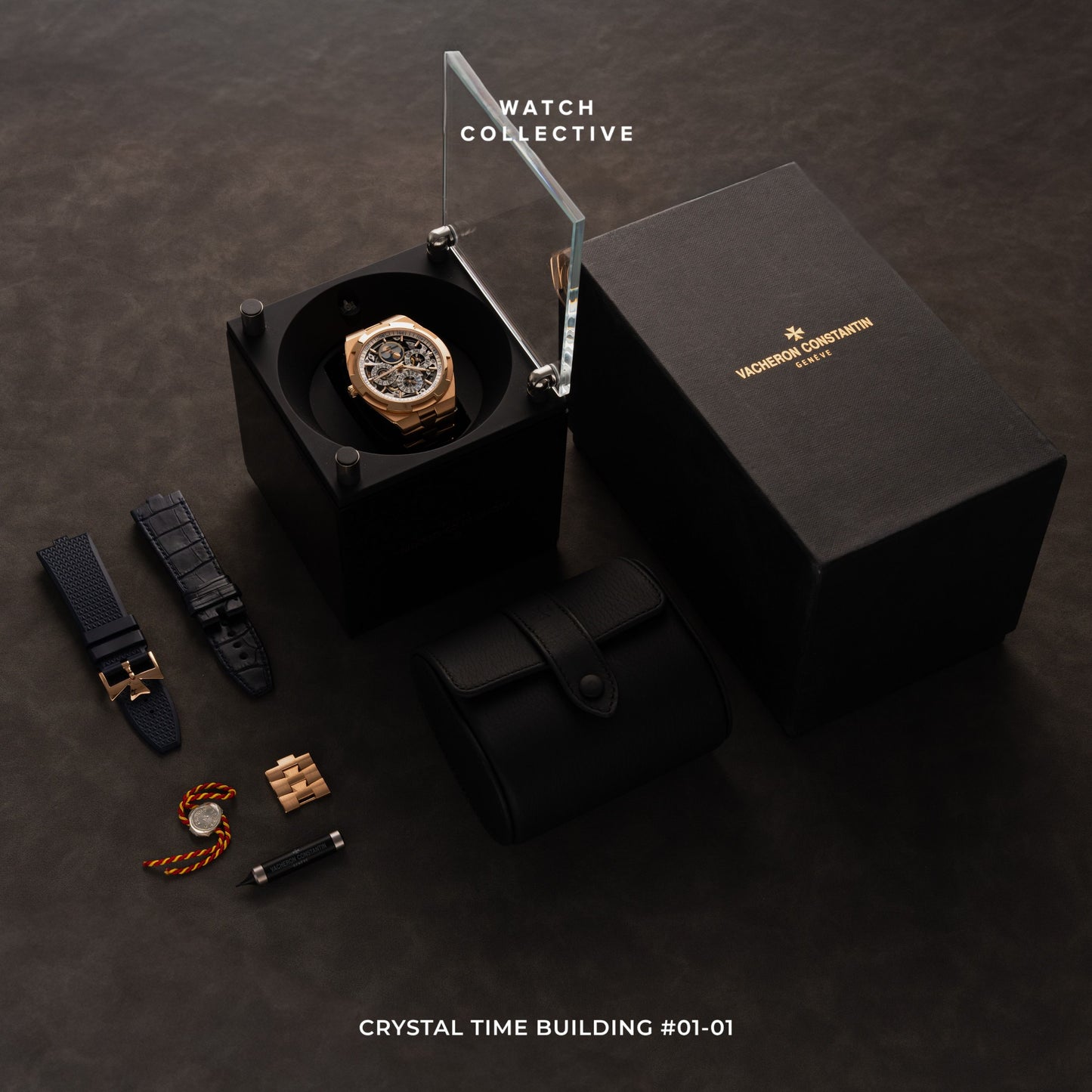 Vacheron Constantin Overseas Perpetual Calendar Skeleton 18K Rose Gold 42.5mm automatic 4300V