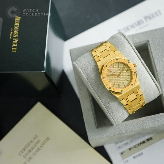 Audemars Piguet Royal Oak 56175BA 18KT Yellow Gold 33mm Quartz Complete Set