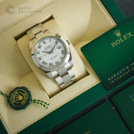 Rolex Datejust White Roman Dial 41mm automatic 126300