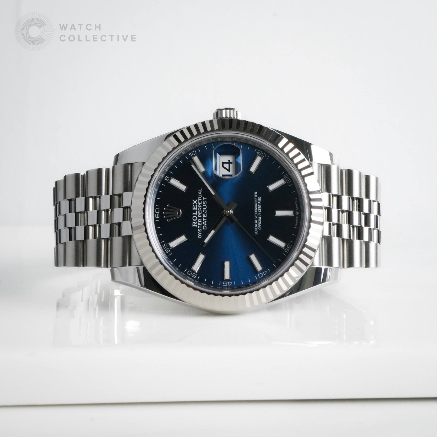 Rolex Datejust Blue Diamond dial Stainless Steel 41mm automatic 126334