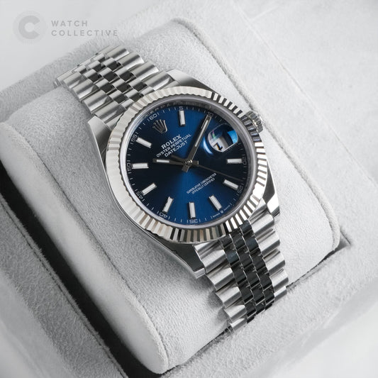 Rolex Datejust Blue Diamond dial Stainless Steel 41mm automatic 126334