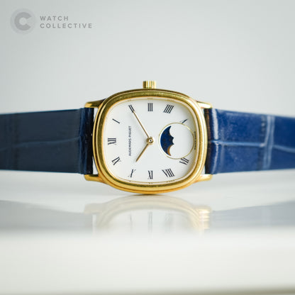18k yellow gold ellipse  moonphase 22mm manual winding