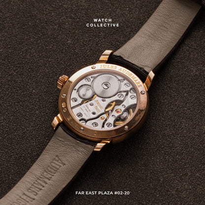 Audemars Piguet Jules Audemars small second 18k rose gold diamond set bezel manual wind 28mm