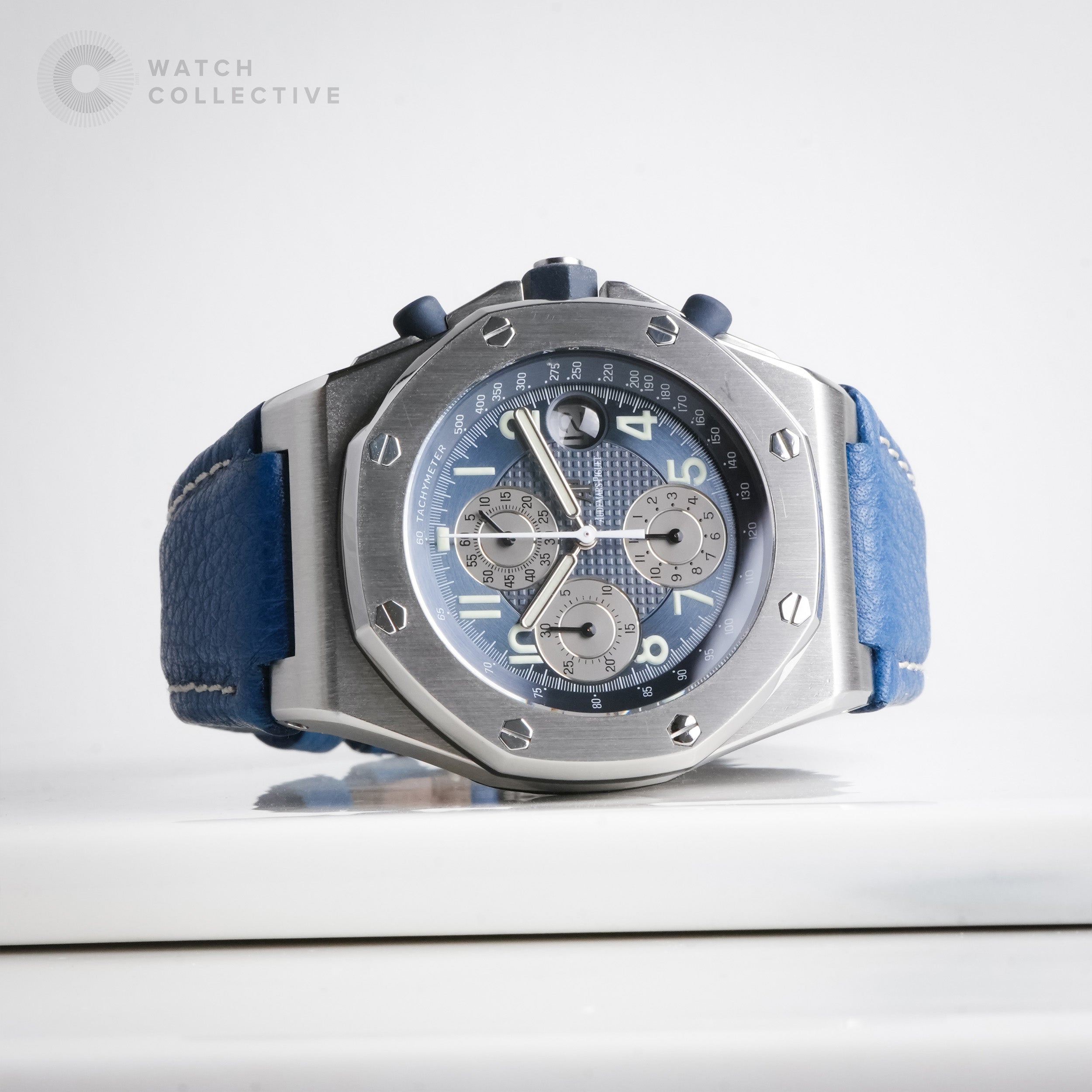 Audemars Piguet Royal Oak Off Shore Blue Chronograph 25770ST Watch Collective