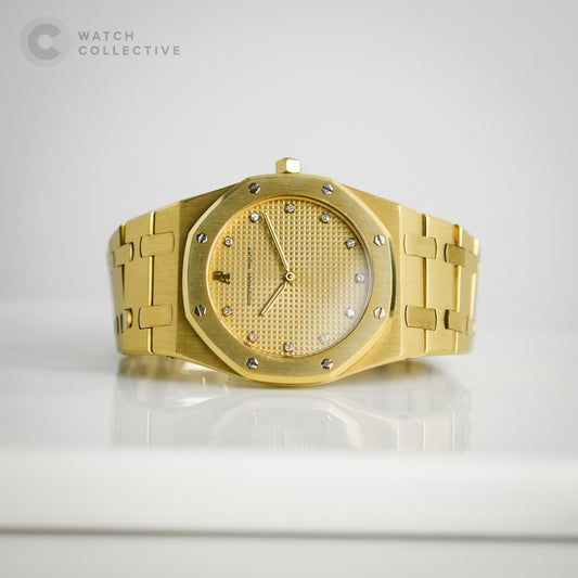 Audemars Piguet Royal Oak 18K Yellow Gold Champagne Yellow Diamond Dial 56303BA
