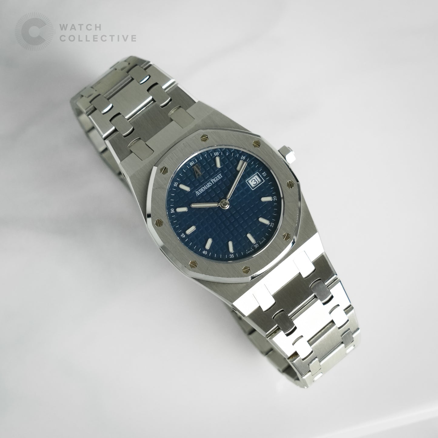 Audemars Piguet Royal Oak Stainless Steel Blue Big Waffle Dial 56175ST