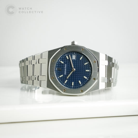 Audemars Piguet Royal Oak Stainless Steel Blue Big Waffle Dial 56175ST