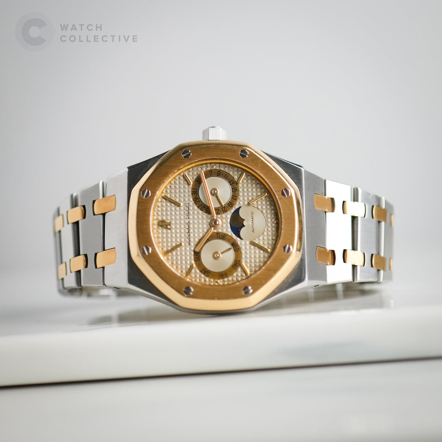 Audemars Piguet Royal Oak Owl Day-Date Moonphase Two-Tone 25594SA | AP Printed Archives + AP Service Papers