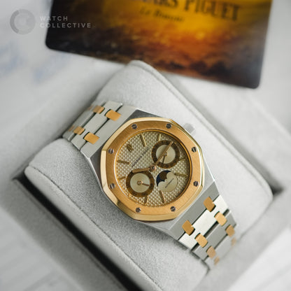 Audemars Piguet Royal Oak Owl Day-Date Moonphase Two-Tone 25594SA | AP Printed Archives + AP Service Papers