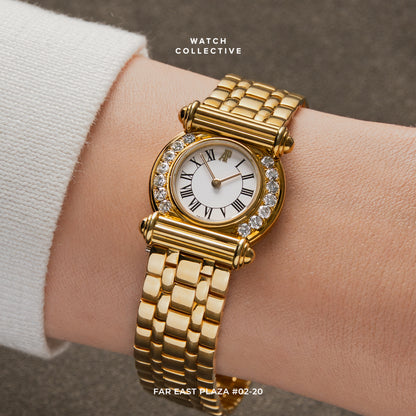 Audemars Piguet Vintage Diamond Bezel 18k Yellow gold 23mm quartz