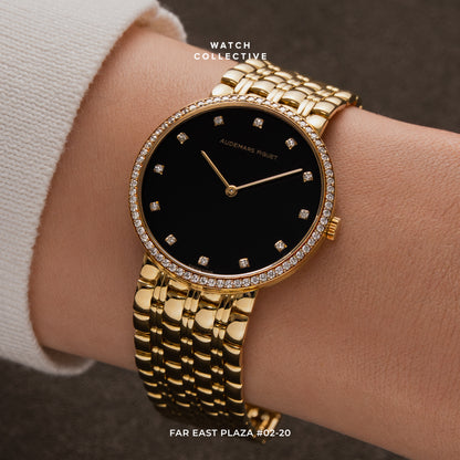Audemars Piguet Vintage Onyx dial 18k Yellow gold 30mm manual winding