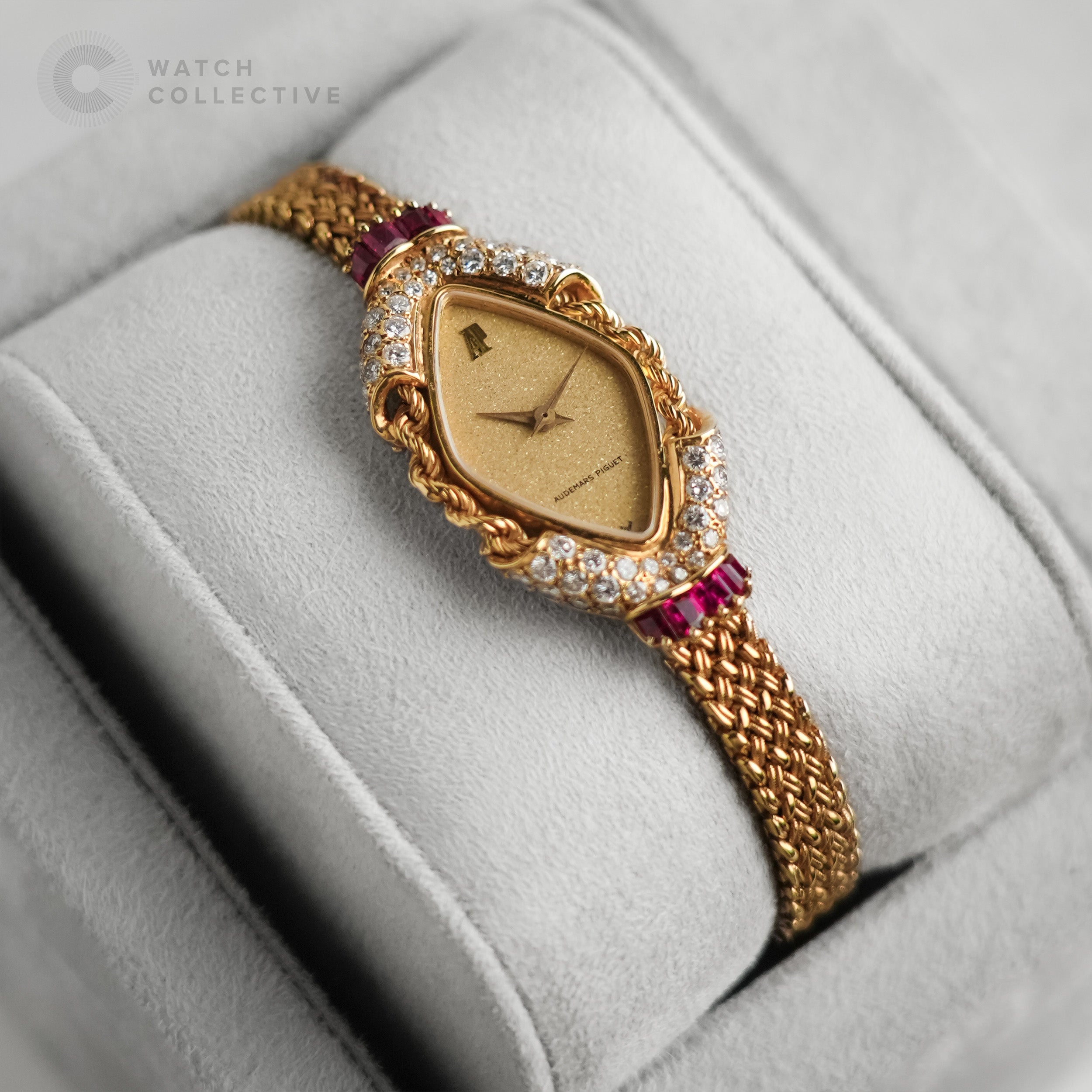 Ruby Ap Watch Audemars Piguet | Vintage Ruby Diamonds Bezel | Watch Collective