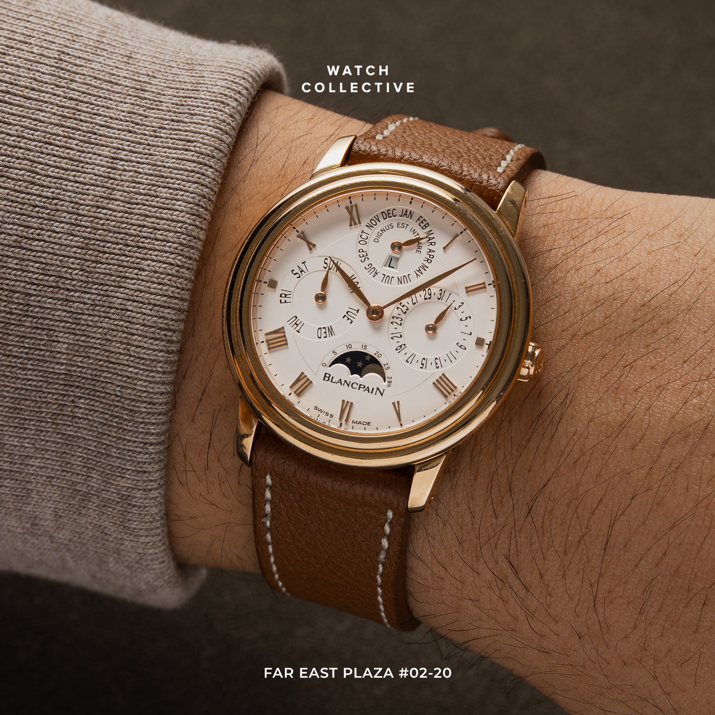 Blancpain Villeret Moonphase 18k Rose Gold 38mm automatic