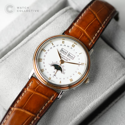 Blancpain Villeret Moonphase 18k Rose Gold Automatic 6595-1318-58