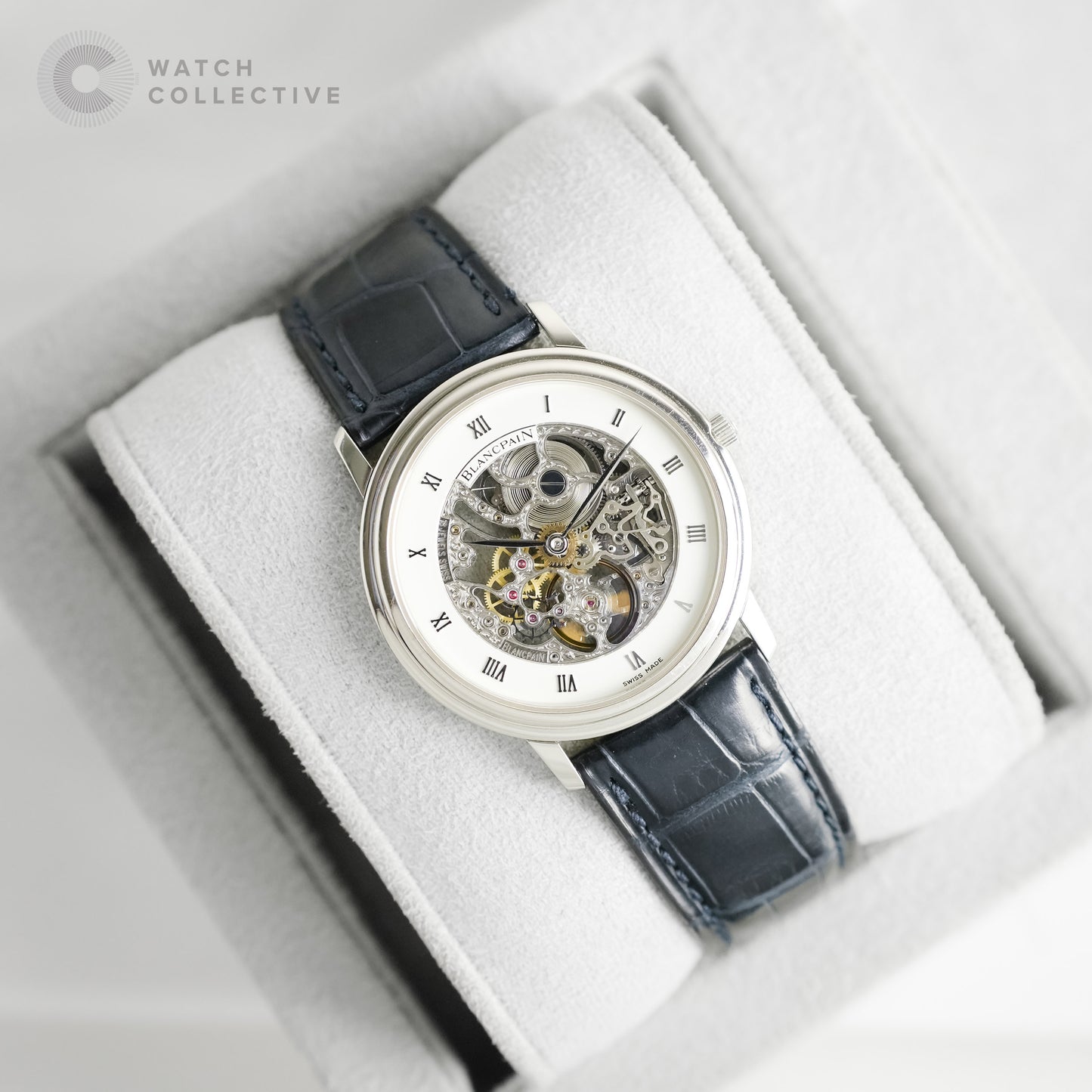 Blancpain Villeret skeleton in platinum 34mm manual 0021