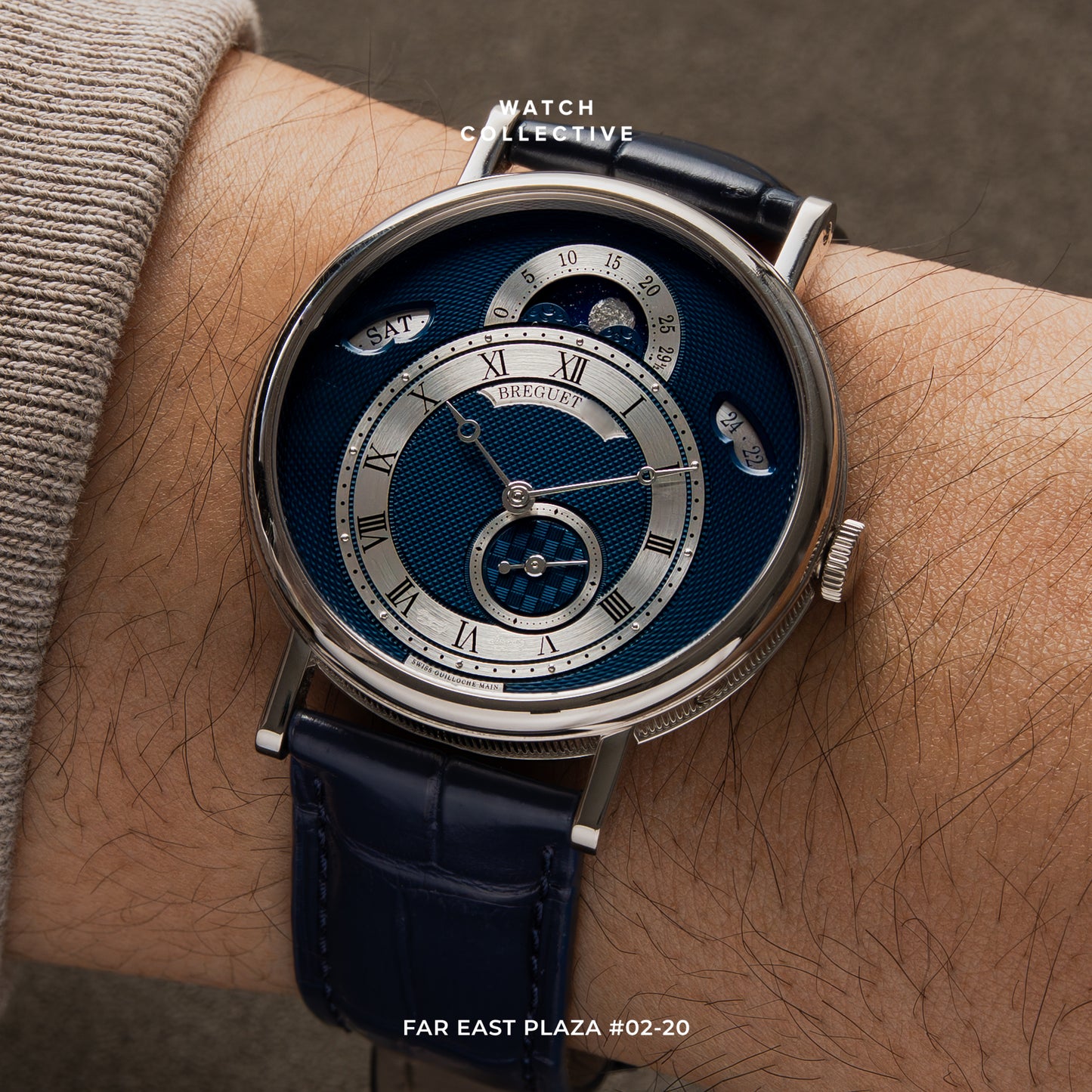 Breguet Classique Day Date Moonphase 39mm 18k white gold automatic 7337BB