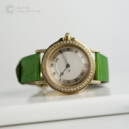 Breguet Marine Yellow Gold with Custom Diamond Bezel 4400BA