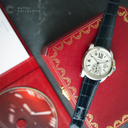 Cartier Calibre De Cartier Stainless steel white dial 42mm automatic 3389