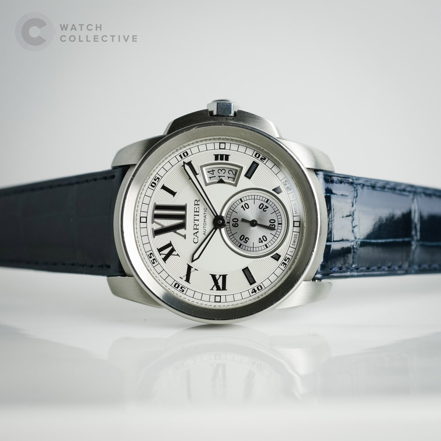 Cartier Calibre De Cartier Stainless steel white dial 42mm automatic 3389