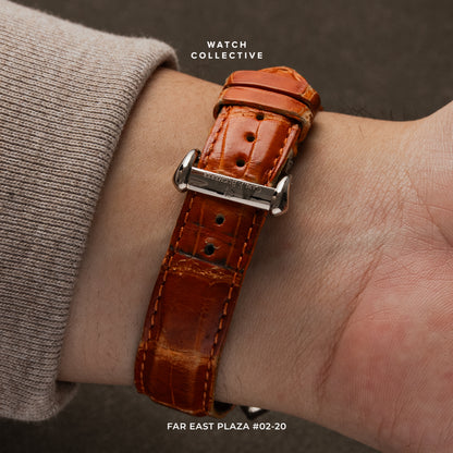 Carl F. Bucherer Alacria Fancy Diva Baguette Cut Orange sapphire Stainless steel 31x45mm quartz