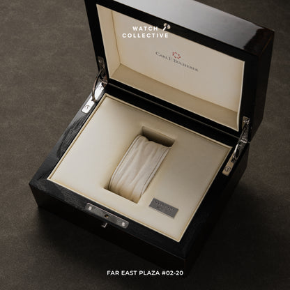 Carl F. Bucherer Alacria Fancy Diva Baguette Cut Orange sapphire Stainless steel 31x45mm quartz