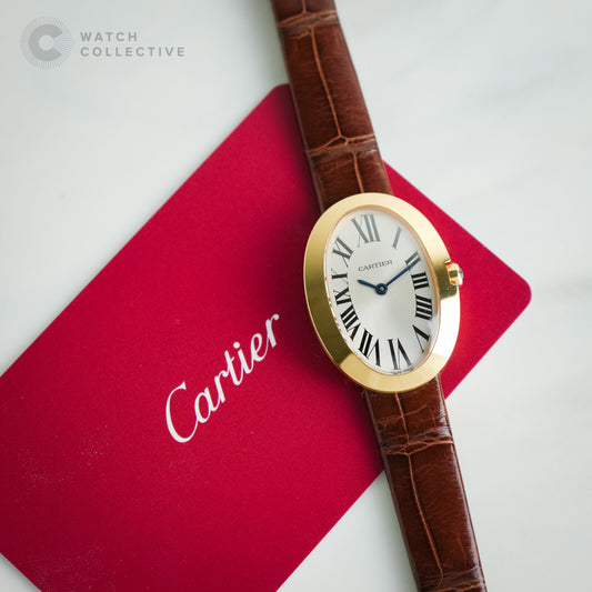 Cartier Baignoire 18K Rose Gold Quartz 31.5x22.5mm W8000007