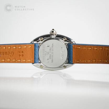 Cartier Baignoire 18k White Gold AM Diamonds 23mm Quartz 1955