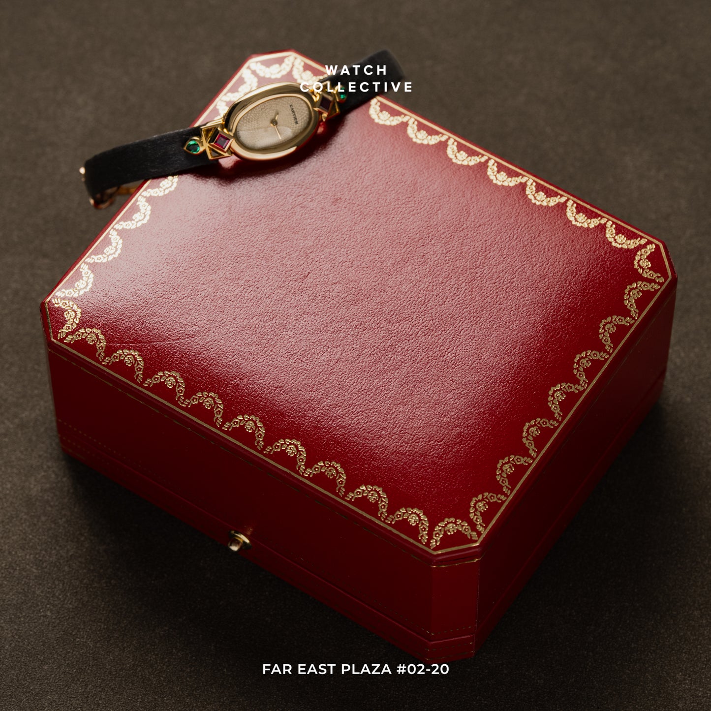 Cartier Baignoire 1960 'St. Petersburg Edition / Byzantine tutti frutti 18k Yellow gold 18mm quartz