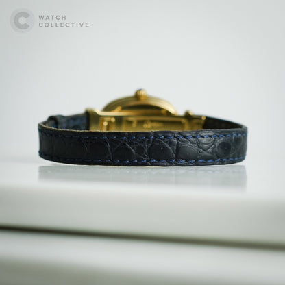 Cartier Baignoire 18k Yellow Gold Hidden Clasp Quartz 20mm W1514857