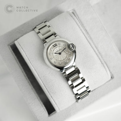 Cartier Ballon Bleu Silver Diamond Dial 3009