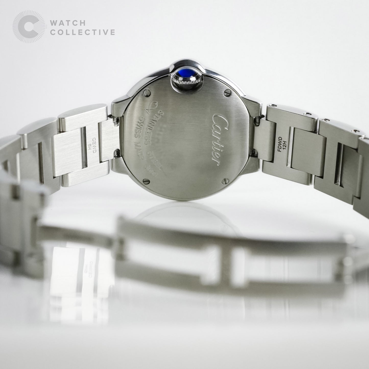 Cartier Ballon Bleu Silver Diamond Dial 3009