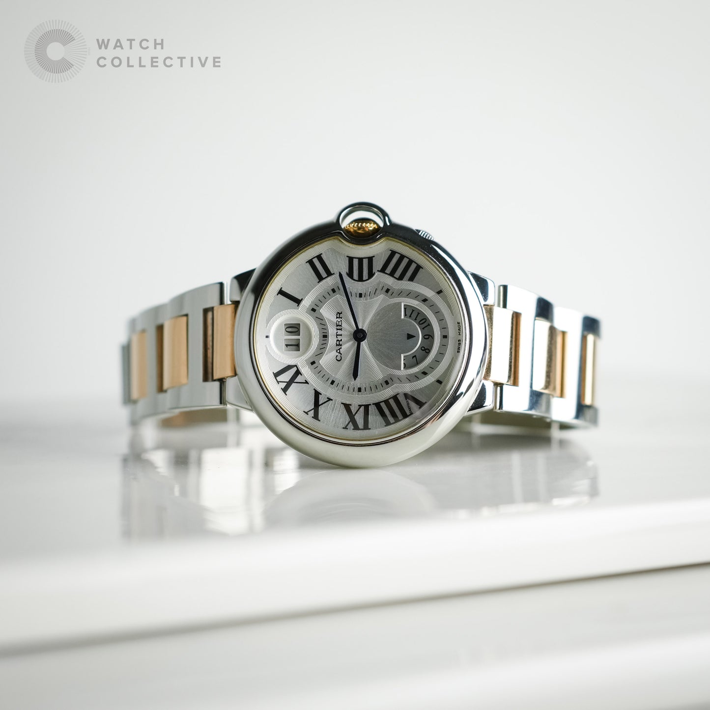 Cartier Ballon Bleu steel/red gold 38mm quartz W6920027