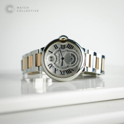 Cartier Ballon Bleu steel/red gold 38mm quartz W6920027