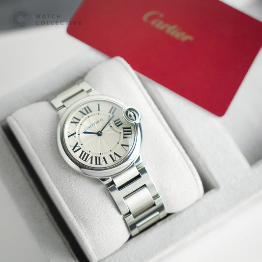 Cartier Ballon Bleu stainless steel 36mm quartz W69011Z4