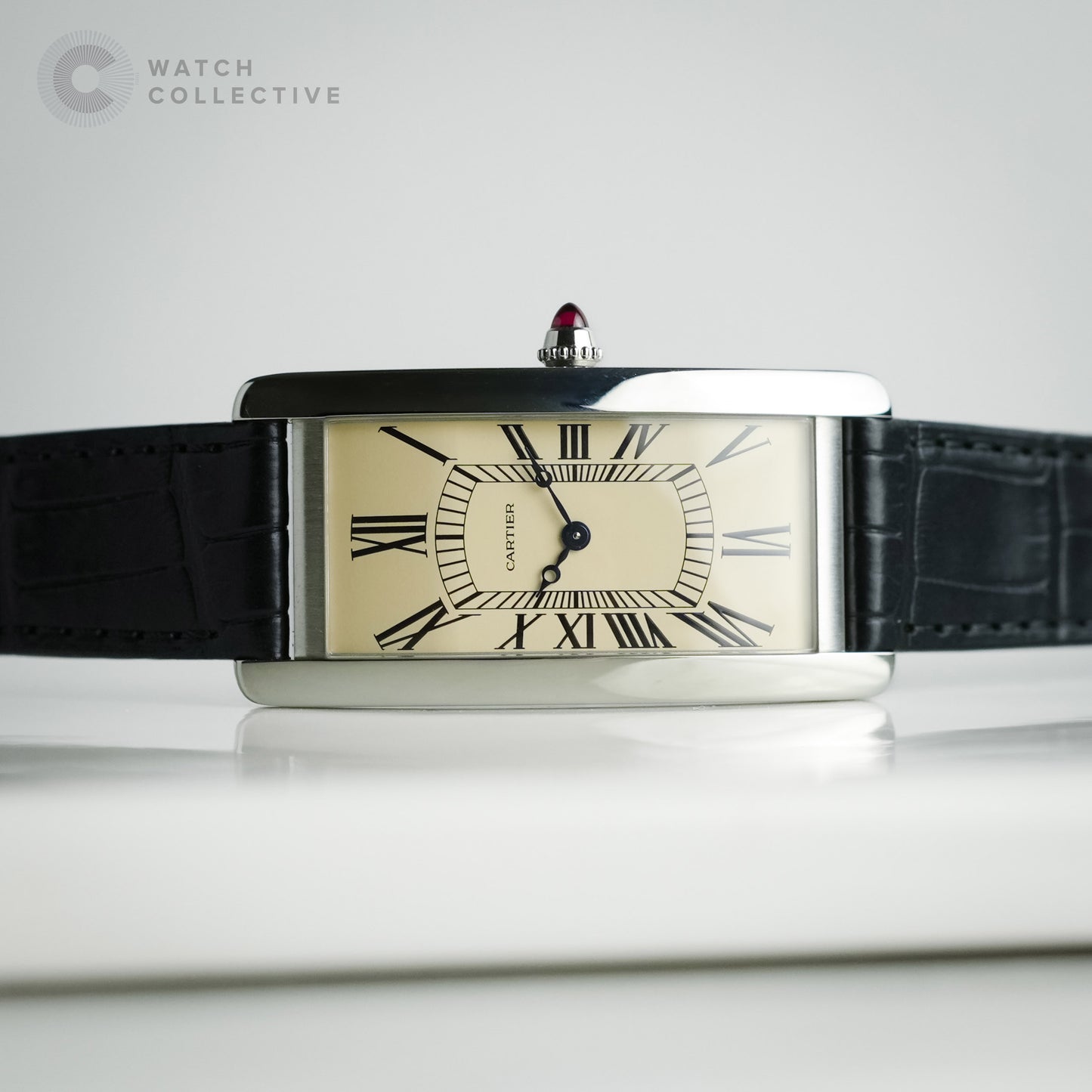 Platinum Cintree Cream Dial Limited Edition 150 piece 46.3mm x 23mm WGTA0193