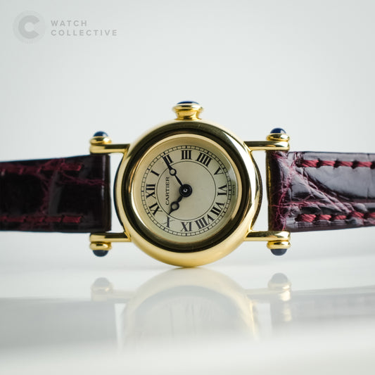 Cartier Diabolo Mini 18k Gold Original Buckle 21mm Quartz 1470