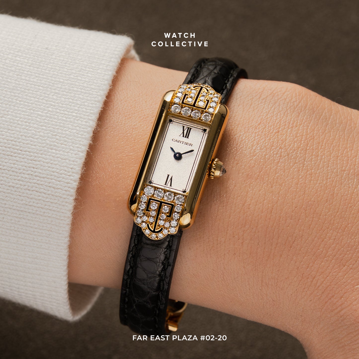 Cartier Mini Tank Allongee 18k Yellow gold 19mm quartz
