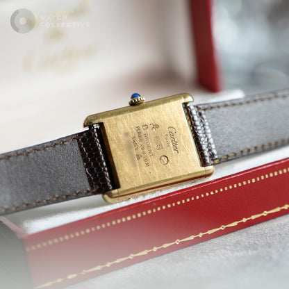 Cartier Must de Cartier Tank Brown Wood Pattern