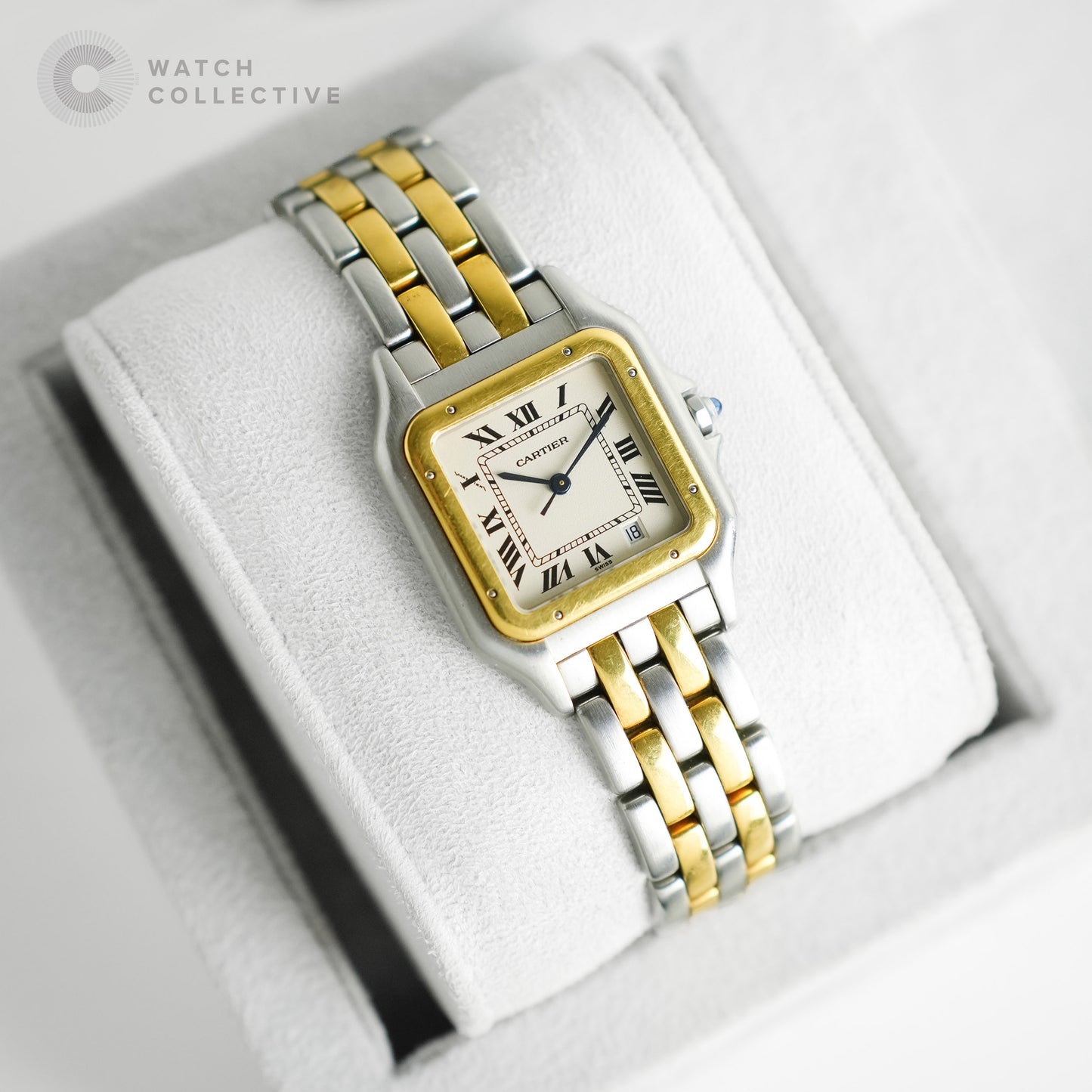 Cartier Panthere medium gold/steel 27mm quartz 183949