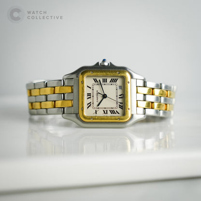 Cartier Panthere medium gold/steel 27mm quartz 183949