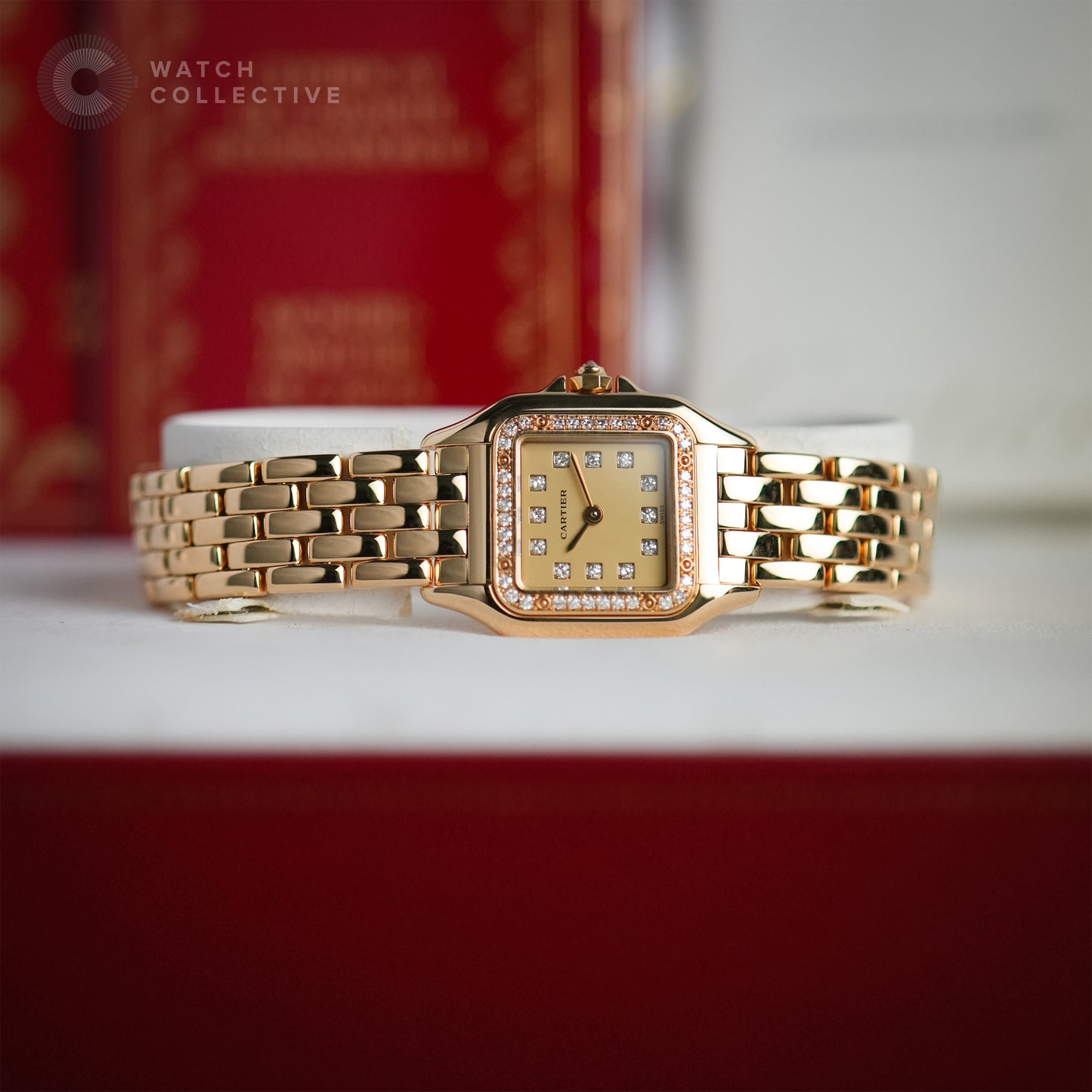 Cartier Panthere Yellow Gold Diamond Dial 1280 | Complete Set