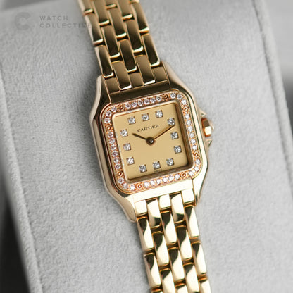 Cartier Panthere Yellow Gold Diamond Dial 1280 | Complete Set