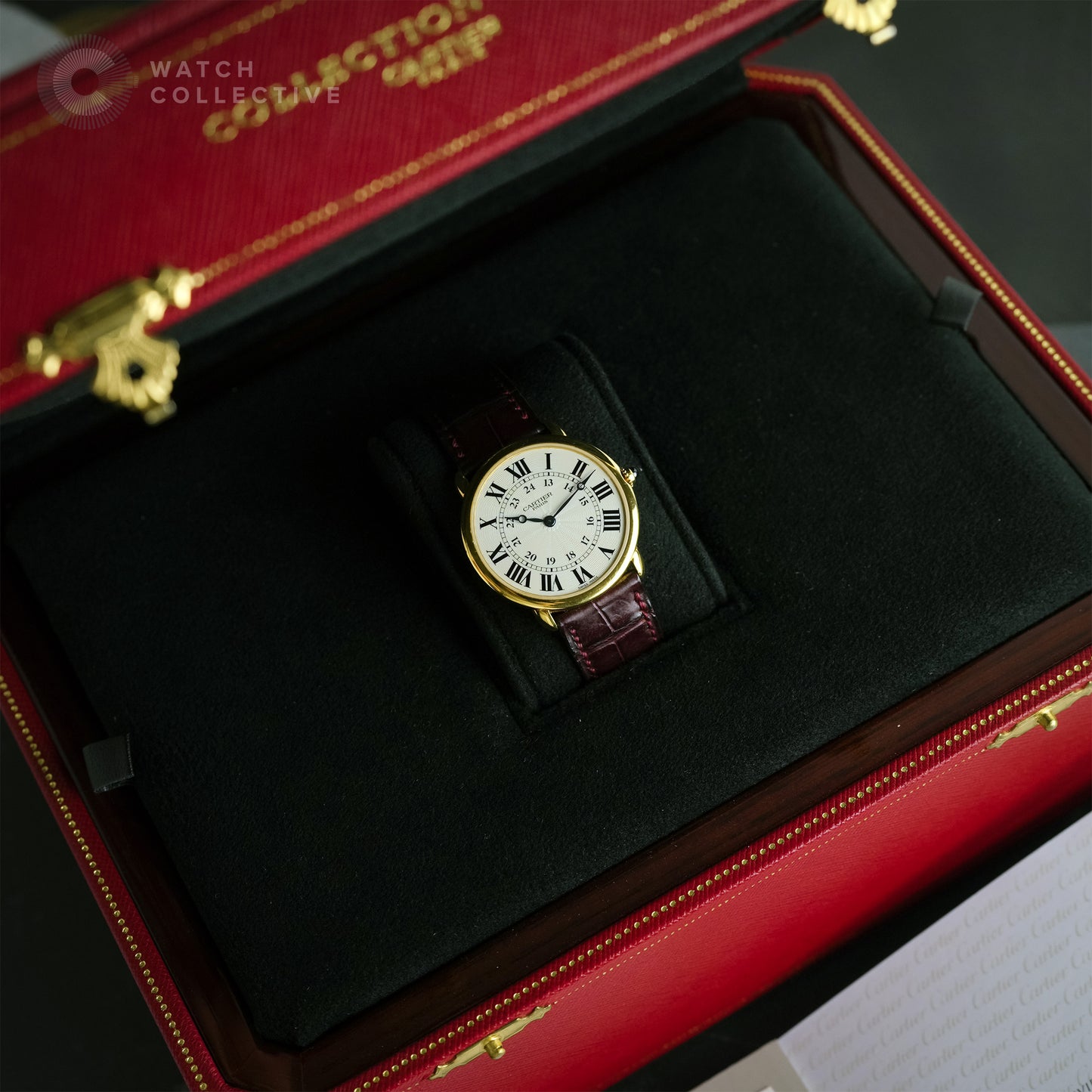 Cartier Ronde Louis 18k Yellow Gold 34mm manual W1527951