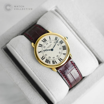 Cartier Ronde Louis 18k Yellow Gold 34mm manual W1527951