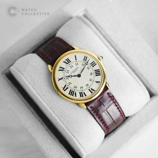 Cartier Ronde Louis 18k Yellow Gold 34mm manual W1527951