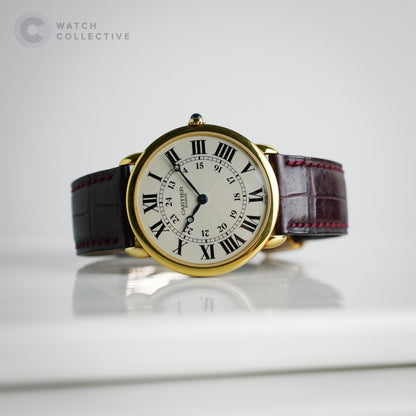 Cartier Ronde Louis 18k Yellow Gold 34mm manual W1527951