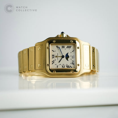 Cartier Santos Galbee Moonphase Full Yellow Gold 819901