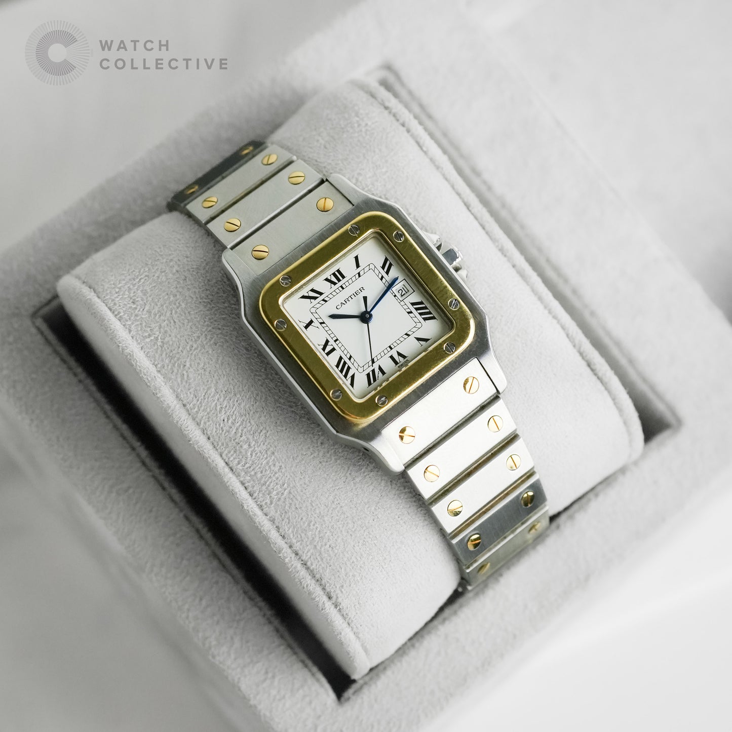 Cartier Santos Carree gold/steel 29x41mm automatic 2961