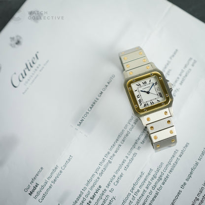 Cartier Santos Carree Two Tone Stainless Steel Automatic 2961